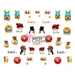 Stickere 3D pentru unghii cod E596